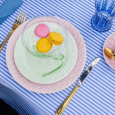 Prato Sobremesa de Porcelana Helena Verde Menta