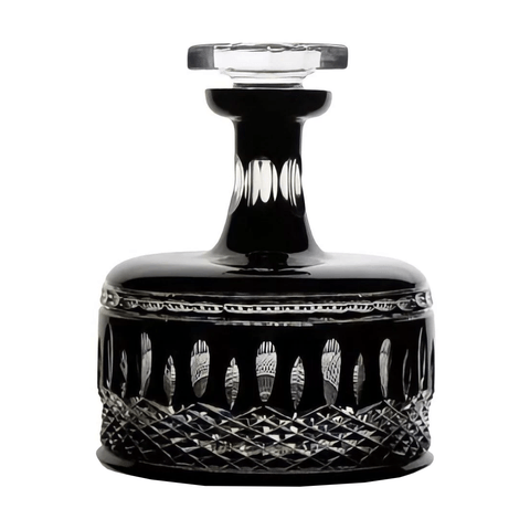 Garrafa P/ Whisky de Cristal 1200ml Lapidado 68 Preto