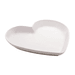 Travessa de Cerâmica Coração Branco Pequeno