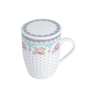 Caneca Tampa Filtro Porcelana Super White Amelia