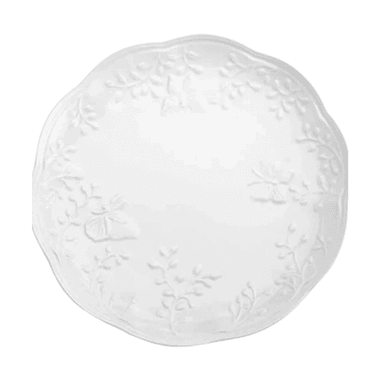 Prato Raso de Porcelana Butterfly Flower
