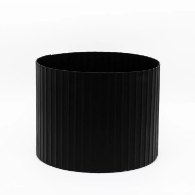 Cachepot em Metal Preto Médio
