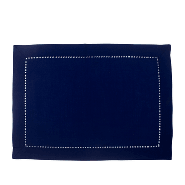 Jogo Americano Avulso Retangular Maria Azul Marinho