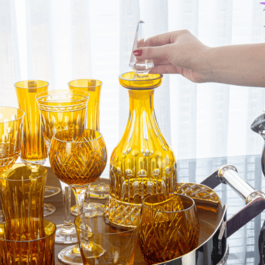 Licoreira Cristal Lapid 69 Amarelo