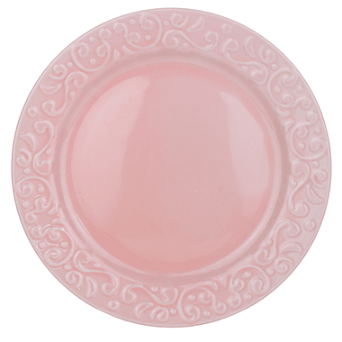 Prato Raso de Porcelana Helena Rosa