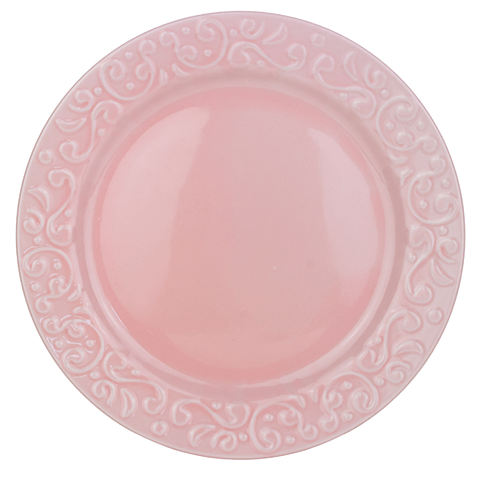 Prato Raso de Porcelana Helena Rosa