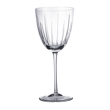 Taça de Cristal Lapidado 10 P/Vinho Tinto Incolor