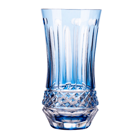 Copo Cristal Lapidado 69 Long Azul Claro Claro 400ml