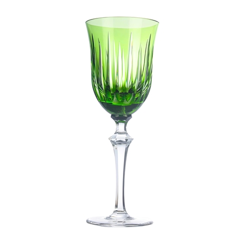 Taça 37 Cristal Lapidado 66 Vinho Tinto Verde Claro 350ml