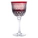 Taça Cristal Lapidado 78 P/água Vermelho