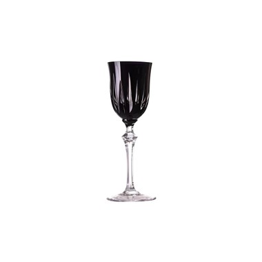 Taça Cristal Lapidado 66 Serenata Licor 110ml Preto