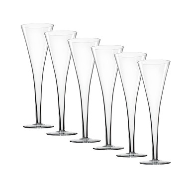 Kit 6 Taças de Cristal P/Champagne Roitter 230ml