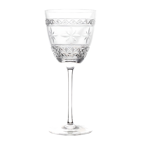 Taça Cristal Lapidado 31 P/ Vinho Tinto Incolor 335ml