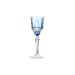 Taça Cristal Lapidado 68 Licor Azul Claro 80ml