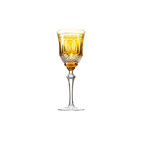 Taça Cristal Lapidado 68 Licor Amarelo 80ml
