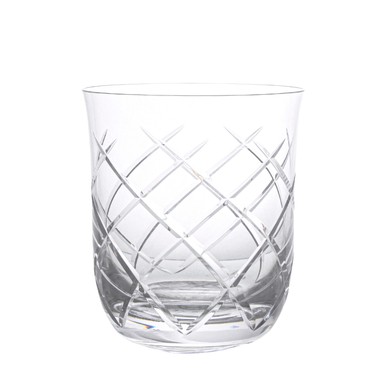 Copo de Cristal Lapidado Whisky Incolor 410ml