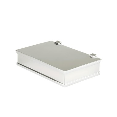 Caixa Pequena Retangular Prata Saint James