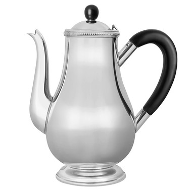 Bule de Café de Prata C/Alça de Madeira e Cordão Croise St James