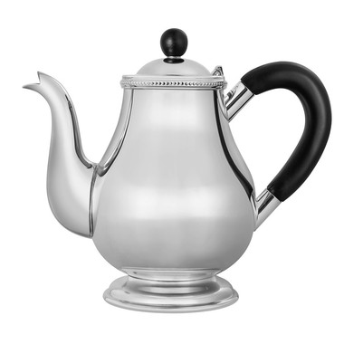 Bule de Chá de Prata C/Alca de Madeira e Cordão Croise St James