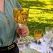 Taça de Cristal Lapidado 66 P/Agua Amarelo