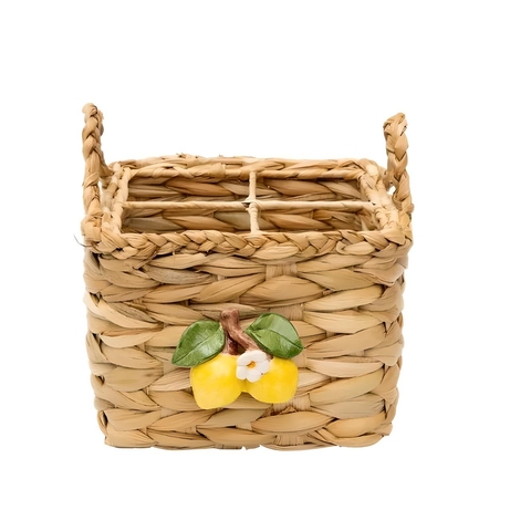 Porta Talher Fibras Naturais Limão Siciliano