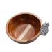 Bowl Madeira Acacia Abacaxi Prata