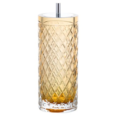 Porta Escova Murano Lush Ambar e Prata