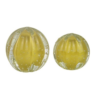 Kit 2 Esferas de Murano P e M Senna Champagne