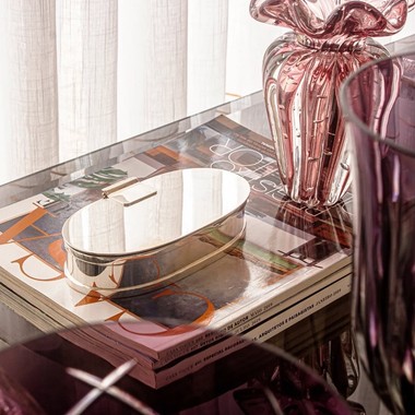 Caixa Pequena Oval Prata Saint James