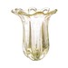 Vaso Murano Everest Cristal com Ouro 24k