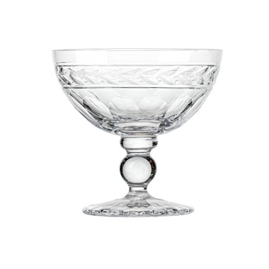 Taça Cristal Lapidado P/Sobremesa Laranjeiras Mozart 300ml