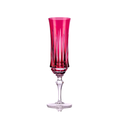 Taça Cristal Lapidado 66 P/Champagne Rosa 210ml
