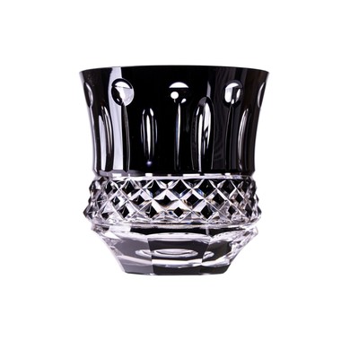 Copo Cristal Lapidado Mozart Whisky Preto 325ml