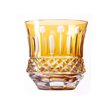 Copo Cristal Lapidado Mozart Whisky Amarelo 325ml