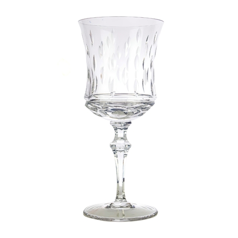 Taça de Cristal Lapidado 71 P/Vinho Tinto Incolor