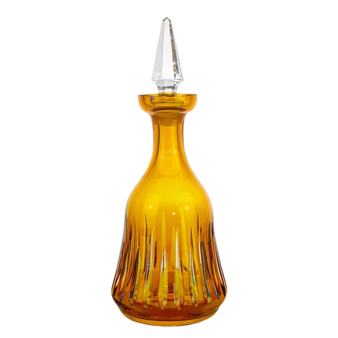 Licoreira de Cristal 19 Lapidada 66 Amarelo