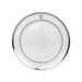 Kit 6 Pratos Rasos de Porcelana Monograma Borda Personalizadas Prata
