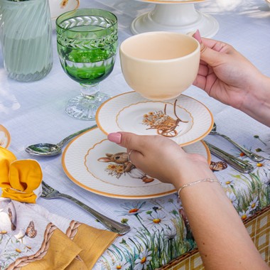 Xicara e Pires de Pascoa Garden