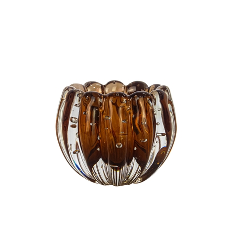 Cachepot Murano Liceu Pp Garnet