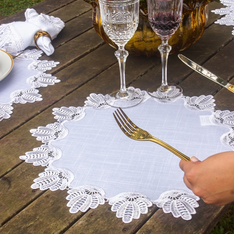 Jogo Americano Redondo Avulso Lavinia