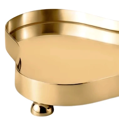 Bandeja Ouro 24k Botanique Pequena Saint James