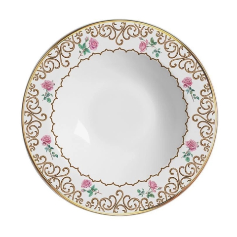 Prato Fundo Sweet Bird C/Filete Ouro