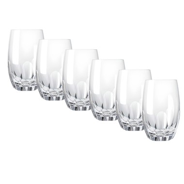 Kit 6 Copos de Cristal Lapidação 65 Incolor 540ml