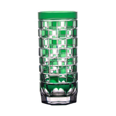 Copo Cristal Lapidado Cuba Libre Mozart 420ml Verde Escuro