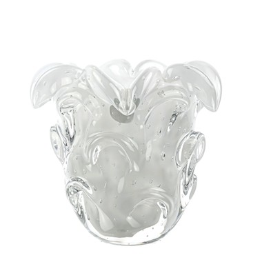 Vaso Murano Traun Quartzo Perola