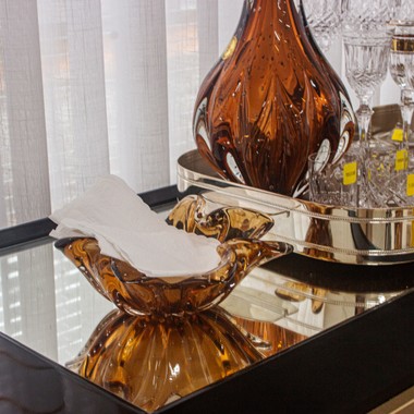 Cachepot Murano Queens Garnet