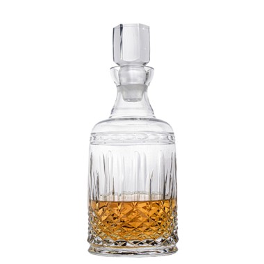 Garrafa P/ Whisky de Cristal 720ml Lapidado 68 Incolor
