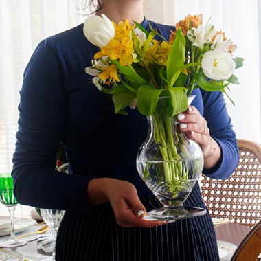 Vaso de Cristal Lapidado 69 Incolor