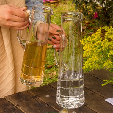 Jarra de Cristal Lapidada 48 Incolor 1,2l