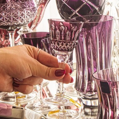 Taça Cristal Lapidado 69 Licor Ametista 60ml